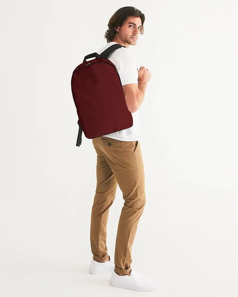 Dark Red Waterproof Backpack | Dark Pure Red | C0M100Y100K80