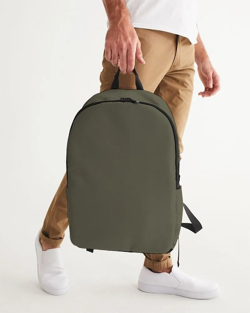 Dark Yellow Waterproof Backpack | Dark Pale Pastel Yellow | C0M0Y30K80