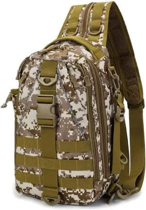 Daypack Hiking Trekking Backpack Sports Climbing Shoulder Camping Multifunctional Outdoor Shoulder Bag-Digital_11L