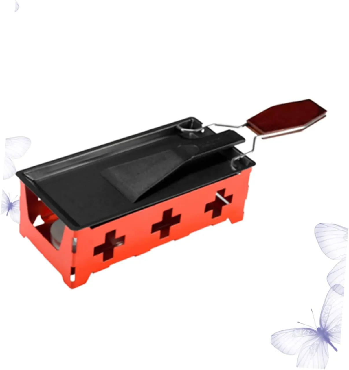 DECHOUS Butter Cheese Grill Non-stick Outdoor Camping Cookware Set Baking Tray Perfect for Kitchen Stove Picnic