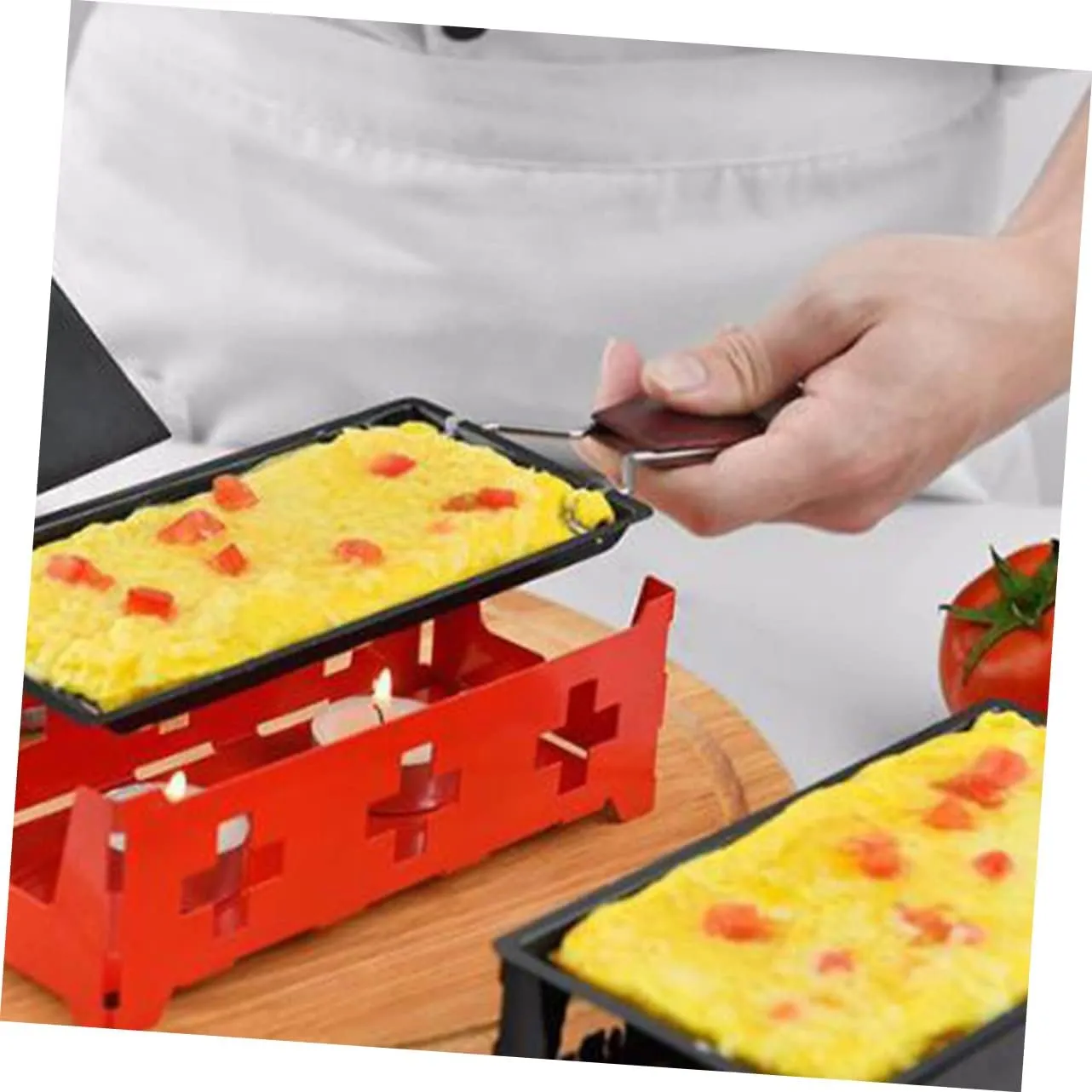 DECHOUS Butter Cheese Grill Non-stick Outdoor Camping Cookware Set Baking Tray Perfect for Kitchen Stove Picnic