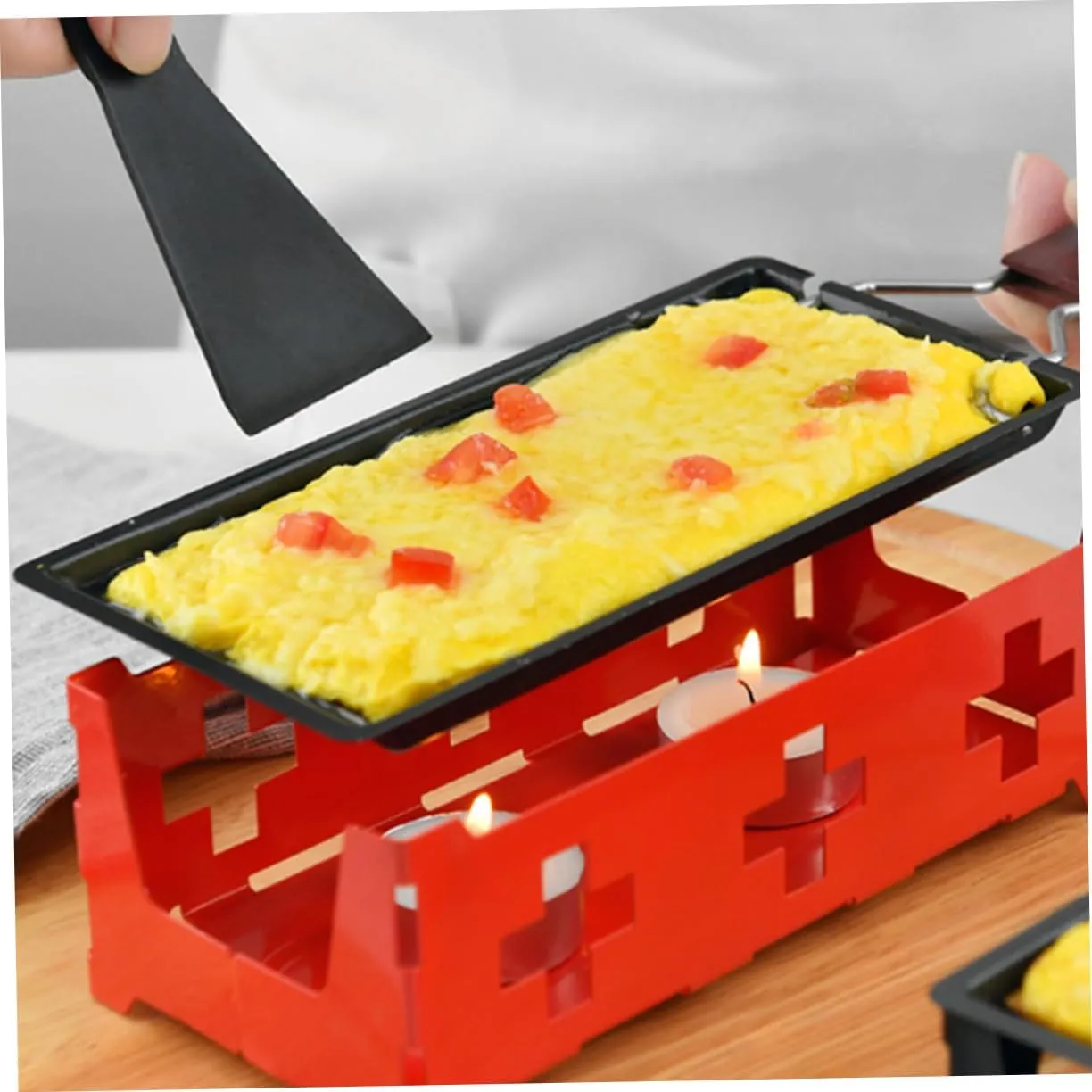 DECHOUS Butter Cheese Grill Non-stick Outdoor Camping Cookware Set Baking Tray Perfect for Kitchen Stove Picnic