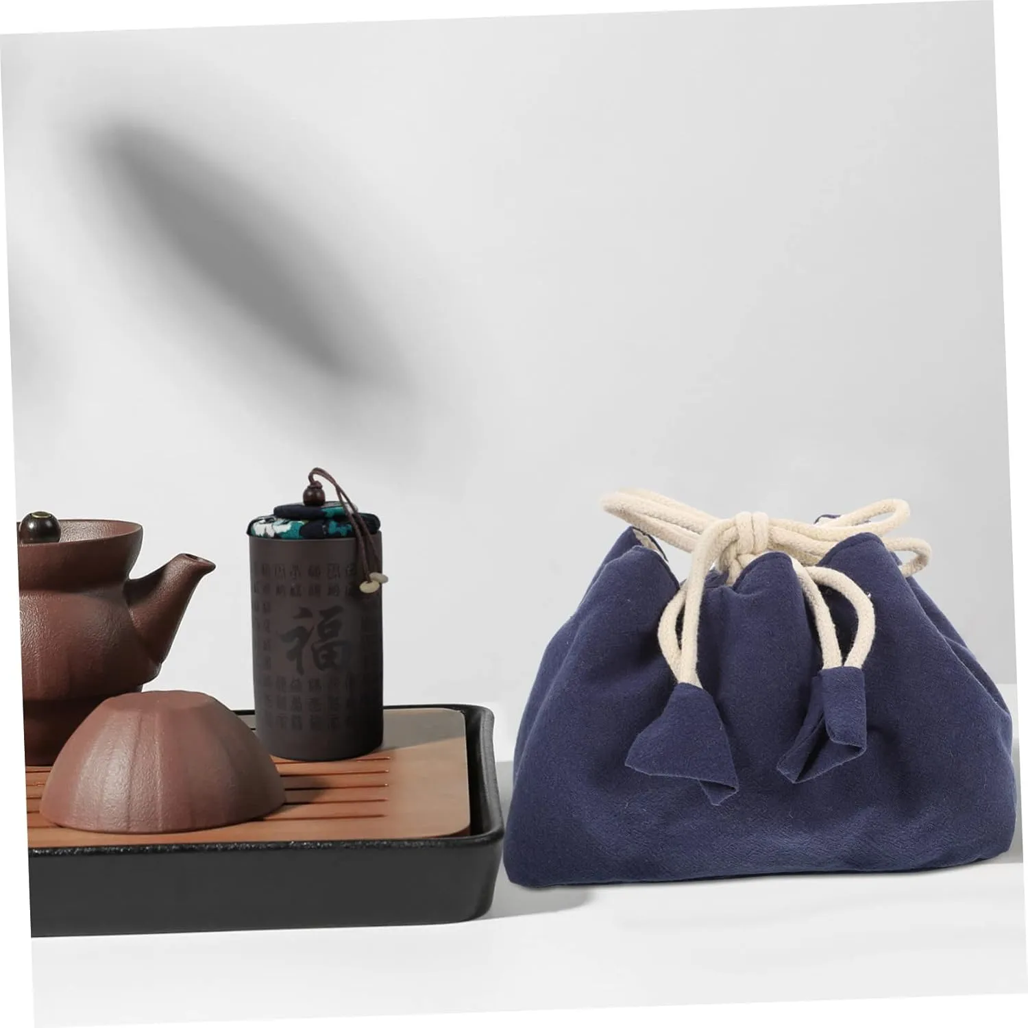 DECHOUS Pcs Japan Style Teapot Set Bag Travel Tea Holder Teaware Storage Compact Teacup Travel Bag
