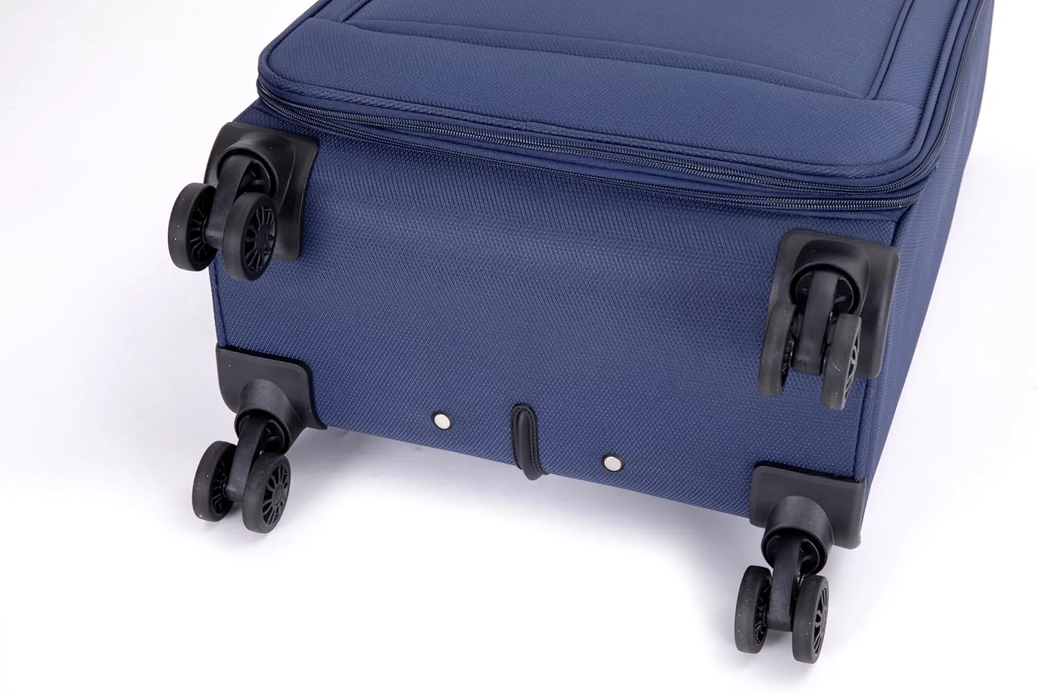 DEINPPA 5-Piece Set (18/23/27/Travelbag/toiletry bag),Softshell Suitcase Spinner Wheels Terylene Polyester Luggage Sets Carry On Suitcase Luggage Lightweight Durable Suitcase BLUE