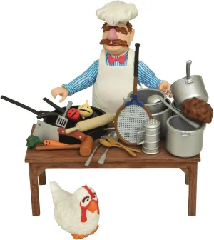DIAMOND SELECT TOYS The Muppets: Swedish Chef Deluxe Figure Set,Multi-color