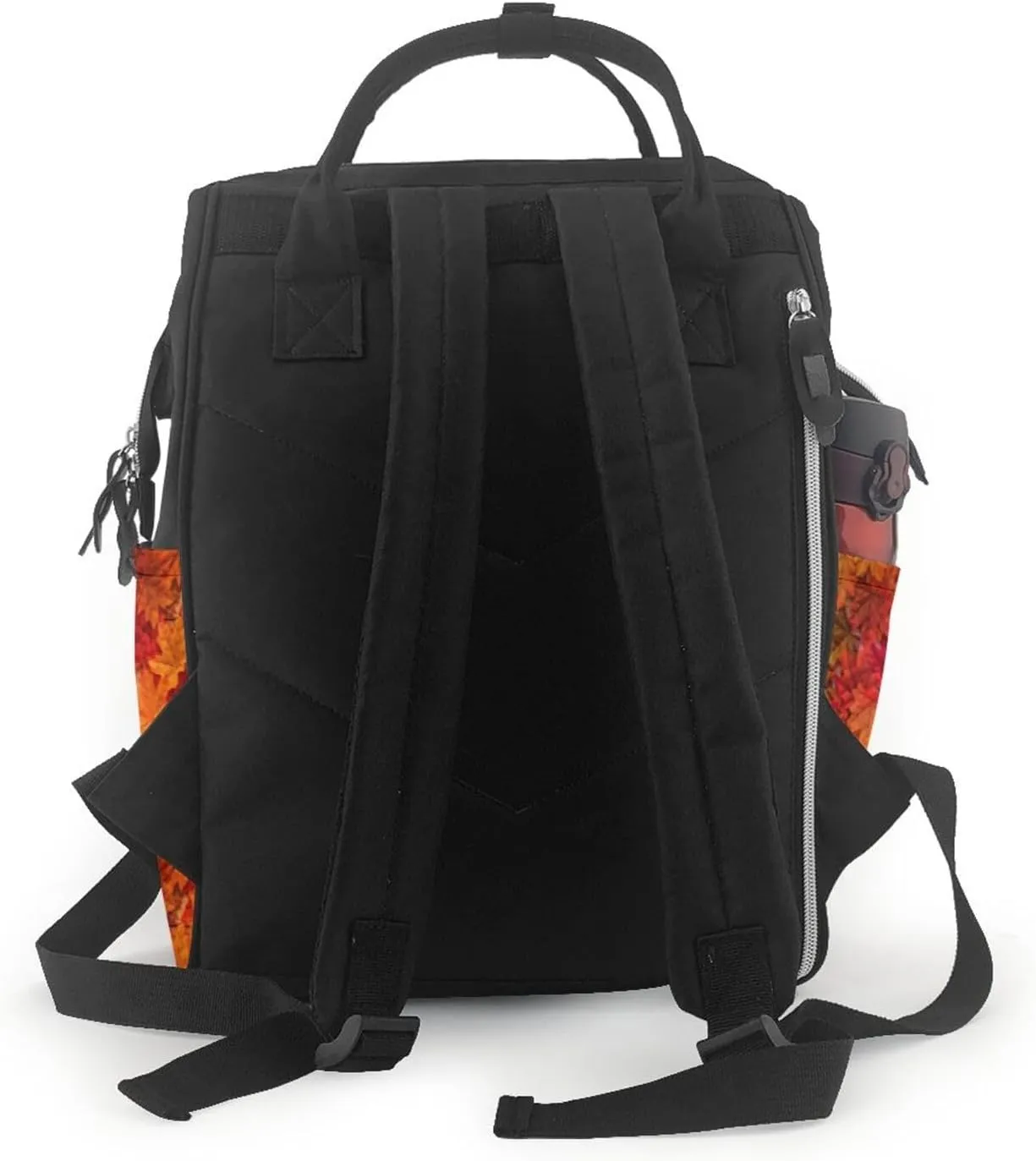 Diaper Bag Backpack For Women, Autumn Leaf Waterproof Multifunction Travel Pack Maternity Baby Changing Bags, Nappy Baby Bags With Multi-Function For Baby