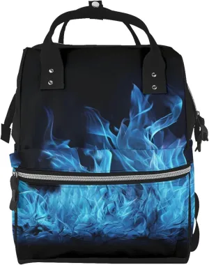 Diaper Bag Nappy Backpack Baby Bag Las Vegas night view Mummy Backpack Multifunction Changing Bags for Travel, Blue Flame, One Size