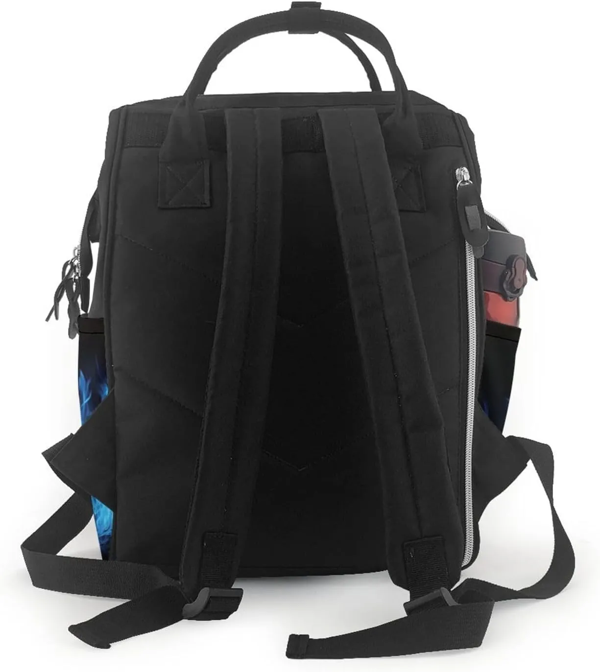 Diaper Bag Nappy Backpack Baby Bag Las Vegas night view Mummy Backpack Multifunction Changing Bags for Travel, Blue Flame, One Size