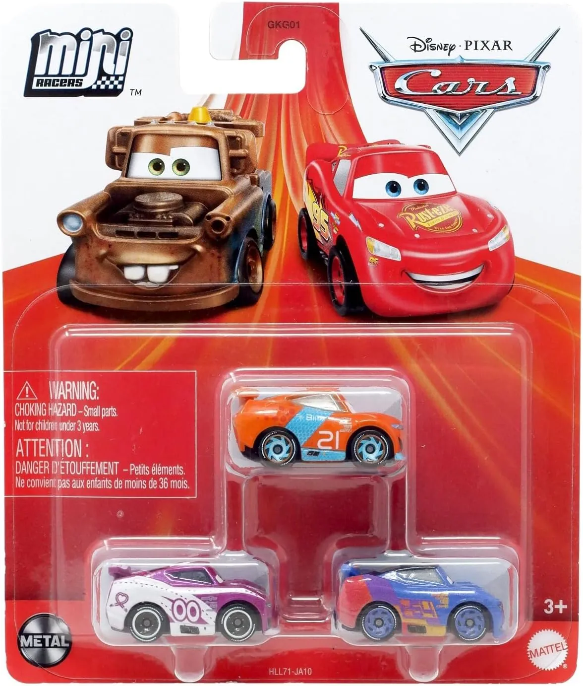Disney Cars Mini Racers 3-Pack (Ryan Inside Laney Barry DEPEDAL FLIP Dover)