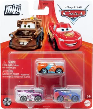 Disney Cars Mini Racers 3-Pack (Ryan Inside Laney Barry DEPEDAL FLIP Dover)
