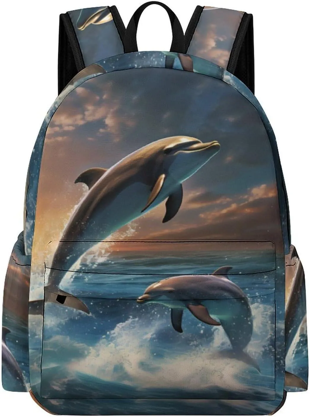 Dolphins Jump Travel Laptop Backpack 16.5 Inch Lightweight Computer Bag Casual Daypack for Men Women