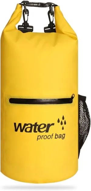 Dry Bags, 10L Adjustable Floating & Lightweight Drying Backpack for Kayaking, Boating and Camping/Yellow