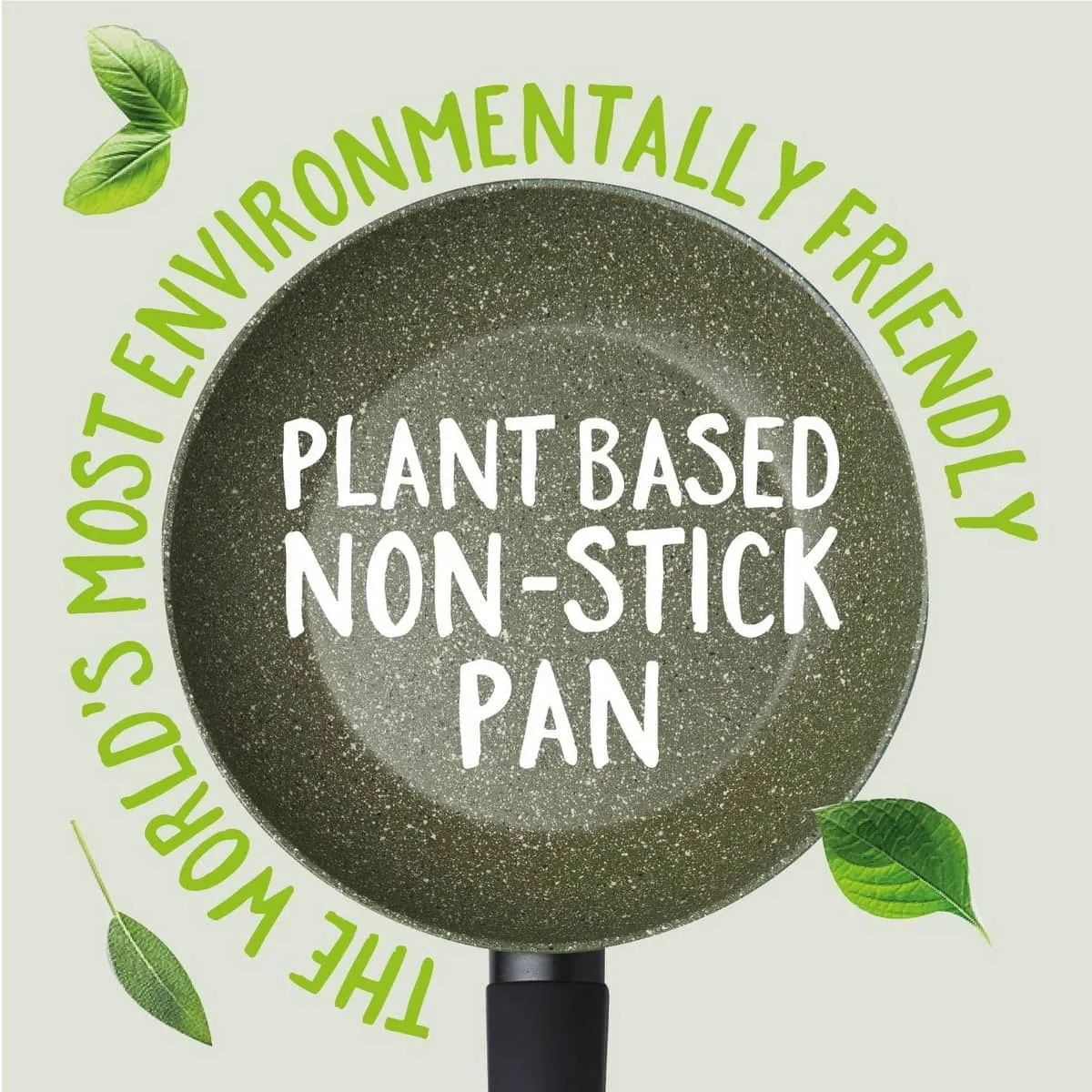Eco Non-Stick Saucepan with Lids & Frying Pan Set - 5 Piece