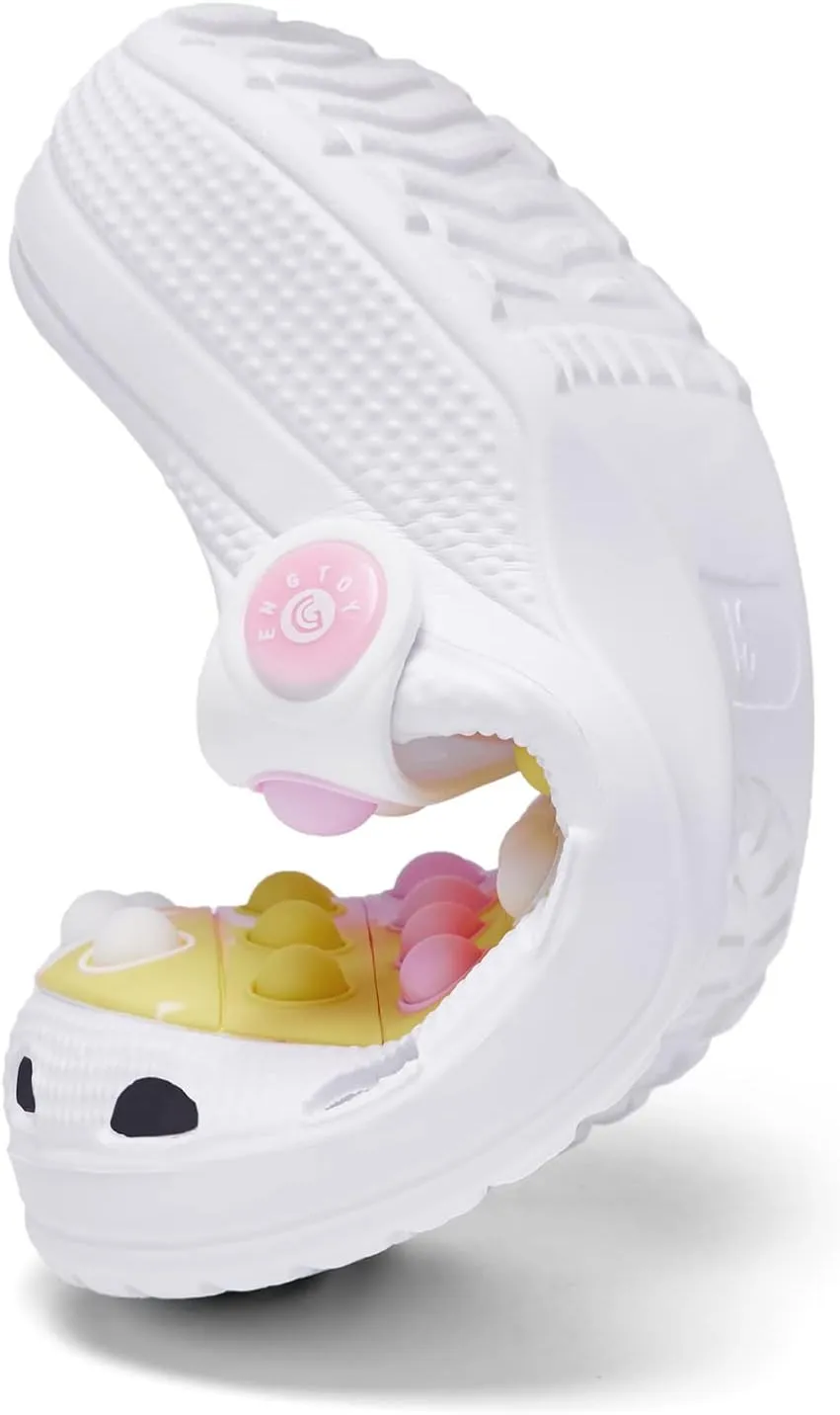 Engtoy Kids Clogs Boys Girls Garden Shoes Slip on Kids Slides Sandals Funny Lightweight Beach Slippers