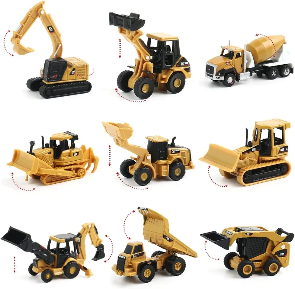 EROCK 1:160 N Scale Alloy Construction Vehicles - 1 Pcs, Die Cast Mini Construction Truck Toys, Engineering Vehicle Model for N Scale Railroad, Train Set, Collection, Age 8 