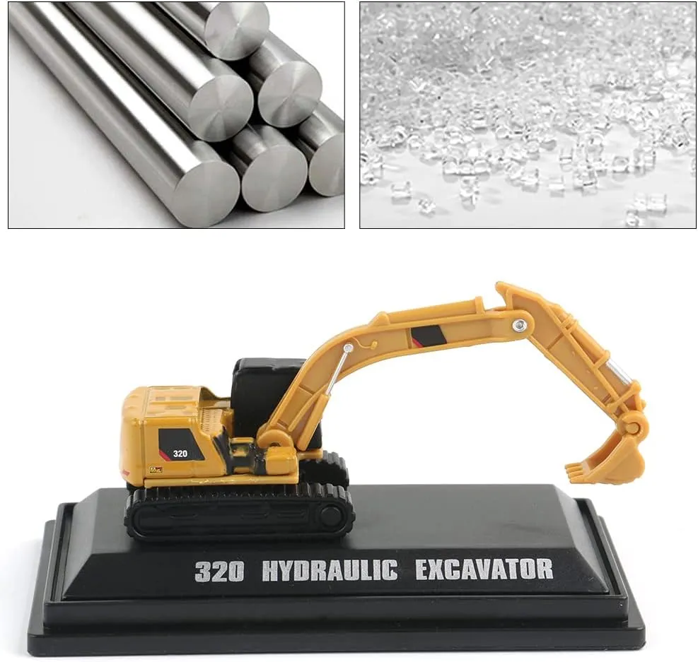 EROCK 1:160 N Scale Alloy Construction Vehicles - 1 Pcs, Die Cast Mini Construction Truck Toys, Engineering Vehicle Model for N Scale Railroad, Train Set, Collection, Age 8 