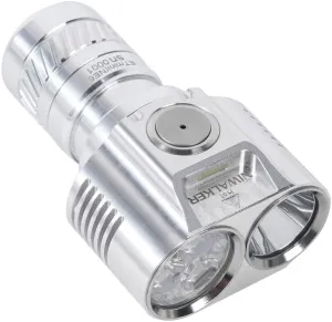 ETmini NE6 Flashlight, Dual Beam Mutli Purpose EDC Rechargeable Flashlight,Magnetic Tailcap Handheld Flashlights,3200Lm 320m Beam Throw LED Pocket Flashlight CW & NW (Silver-NE6)
