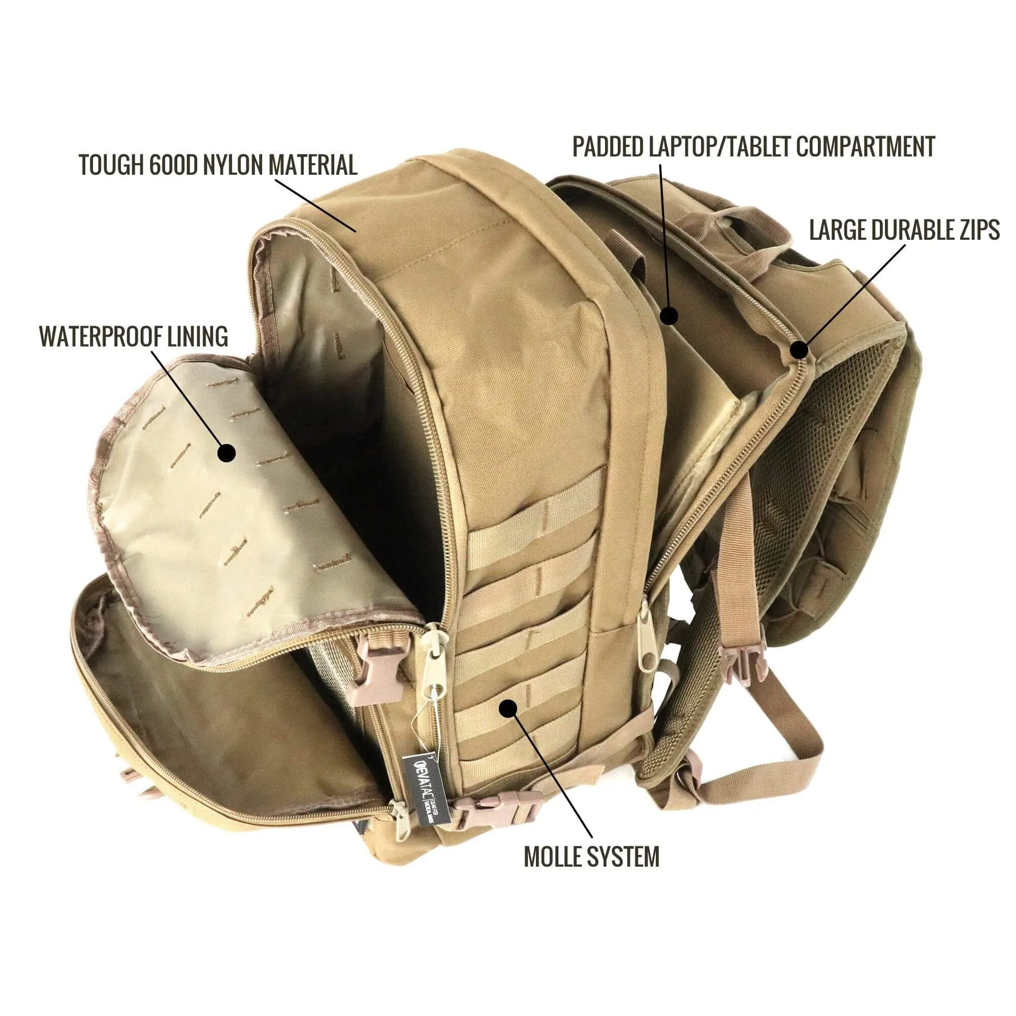 EVATAC Combat Backpack (Khaki)