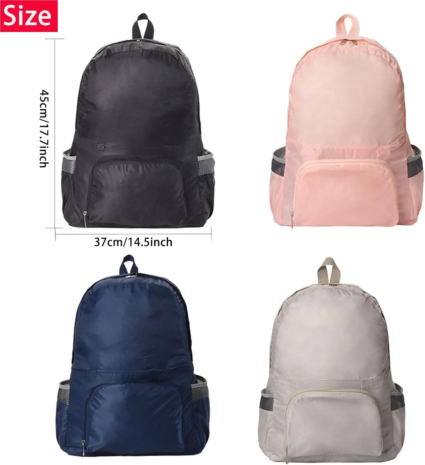 Expandable Tote Bag Foldable Duffle Bag For Outdoor Sports Multifunctional Travel Backpack Storage Bag (Blue)