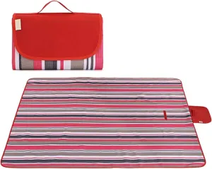 Extra Large Picnic & Outdoor Blanket and More Dual Layers for Outdoor Water-Resistant Handy Mat Tote Spring Summer Camping Blanket Great for The Beach 79" x 79" (200cmX200cm) (Red)