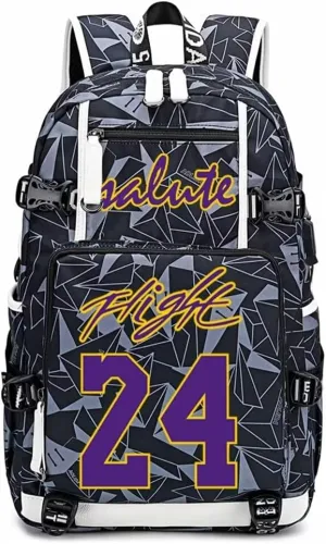 FANwenfeng Basketball Player KB24 Multifunction Backpack Travel Daypack Fans Bag (Style 3)