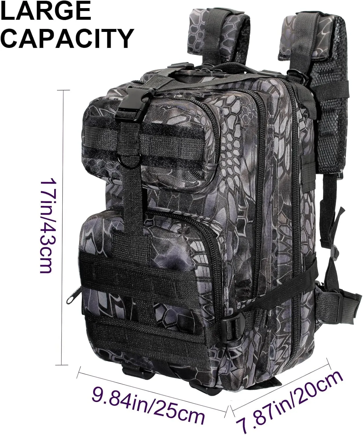Fishing Backpack Storage Bag, Lightweight Fishing Sling Bag Outdoor Shoulder Backpack with Plenty of Storage Space for Hiking Camping