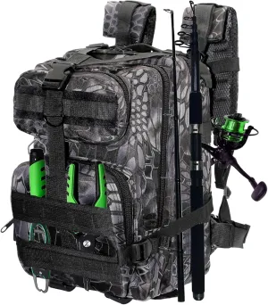 Fishing Backpack Storage Bag, Lightweight Fishing Sling Bag Outdoor Shoulder Backpack with Plenty of Storage Space for Hiking Camping