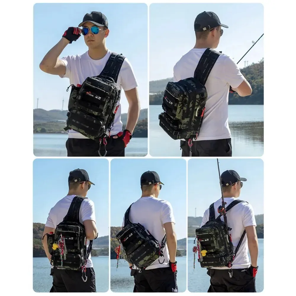 Fishing Tackle Backpack Storage Bag For Men Outdoor Use