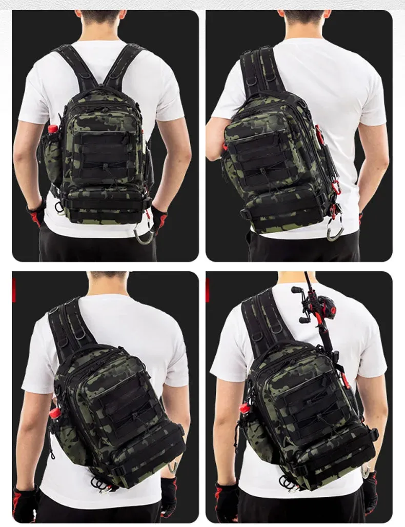 Fishing Tackle Backpack Storage Bag For Men Outdoor Use