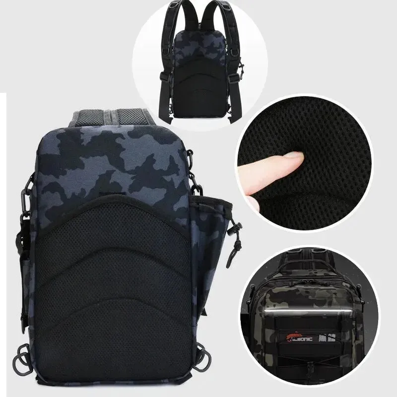 Fishing Tackle Backpack Storage Bag For Men Outdoor Use