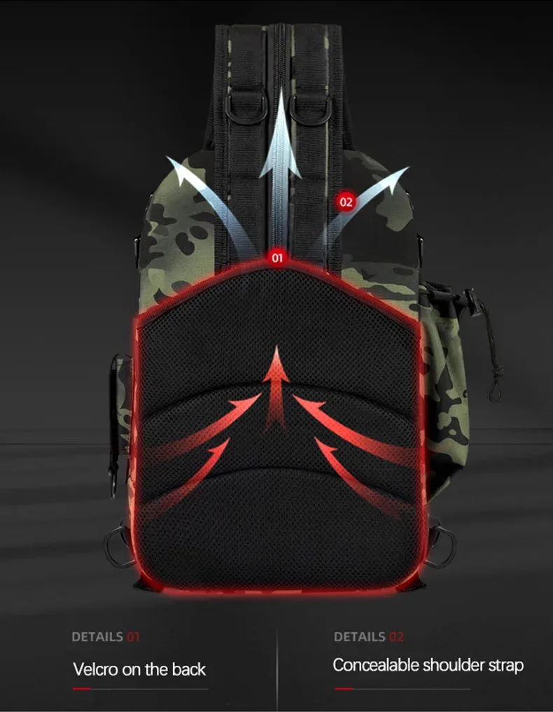 Fishing Tackle Backpack Storage Bag For Men Outdoor Use