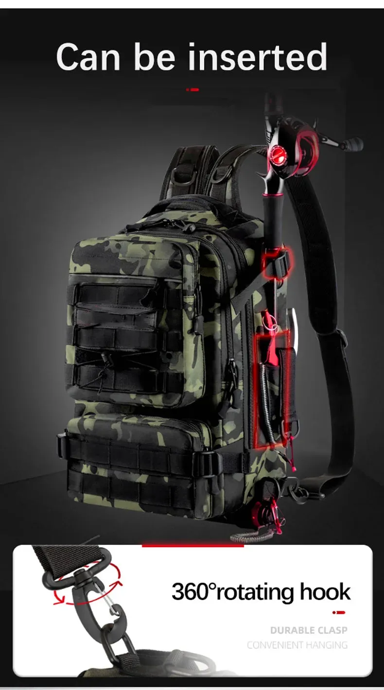 Fishing Tackle Backpack Storage Bag For Men Outdoor Use