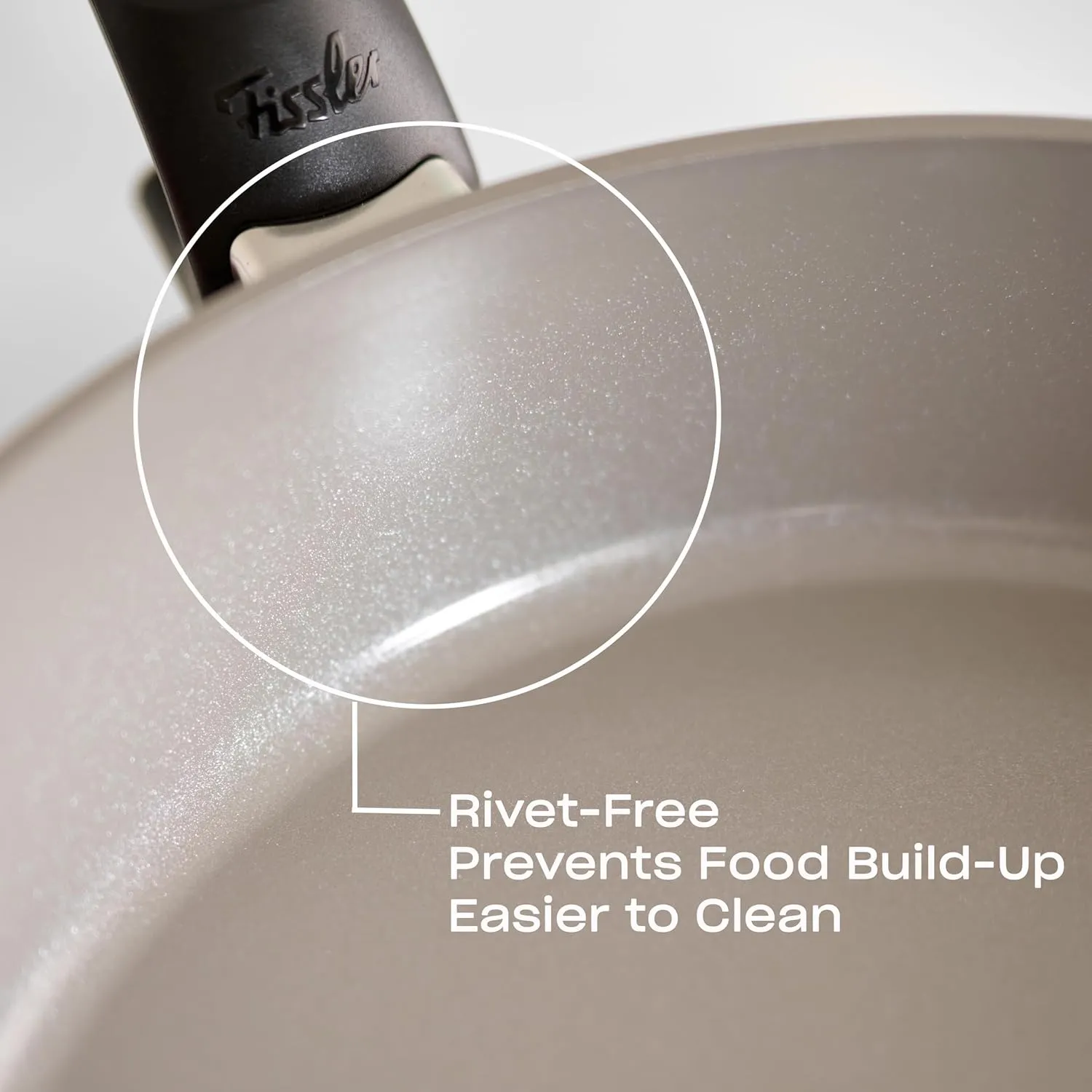 Fissler Ceratal Comfort Ceramic Non-Stick Frying Pan 2 Piece Set, 9.5 Inch and 11 Inch, Warm Grey, Made without PFAS