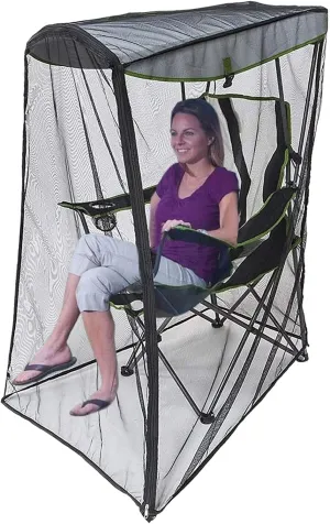 Fly Mesh Tent, Outdoor Chair Shade, Waterproof Protective Sun Shelter, 140x88x120cm, Compact Foldable for Backpacking, Garden, Patio, Travel Adaptable Netting Option Comfortable
