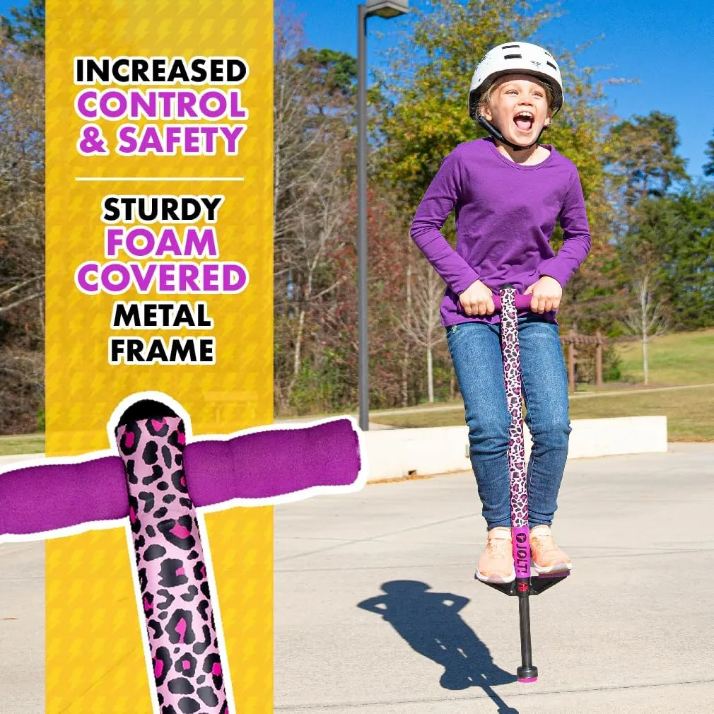 Flybar Jolt Pogo Stick for Kids Ages 6 and Up, 40 to 80 Pounds, Perfect for Beginners, Easy Grip Foam Handles, Anti-Slip Foot Pegs, Outdoor Toys for Boys, Jumper Toys for Girls, Outside Toys for Kids