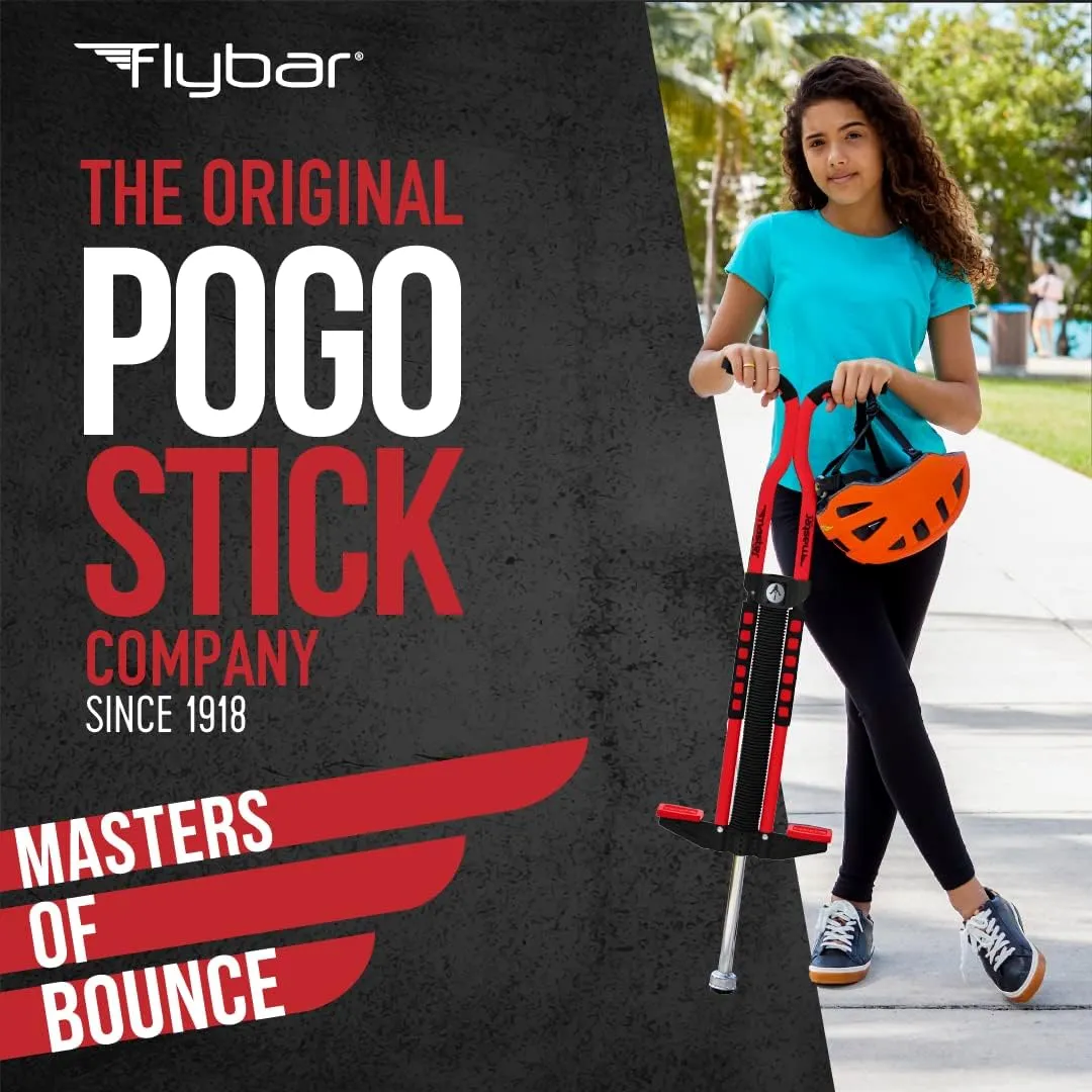 Flybar Master Pogo Stick, Ages 9 , 80 to 160 lbs, Easy Grip Handles, Anti-Slip Pegs, Outdoor Toys for Boys Girls, Outside Toys for Kids, Teens Tweens