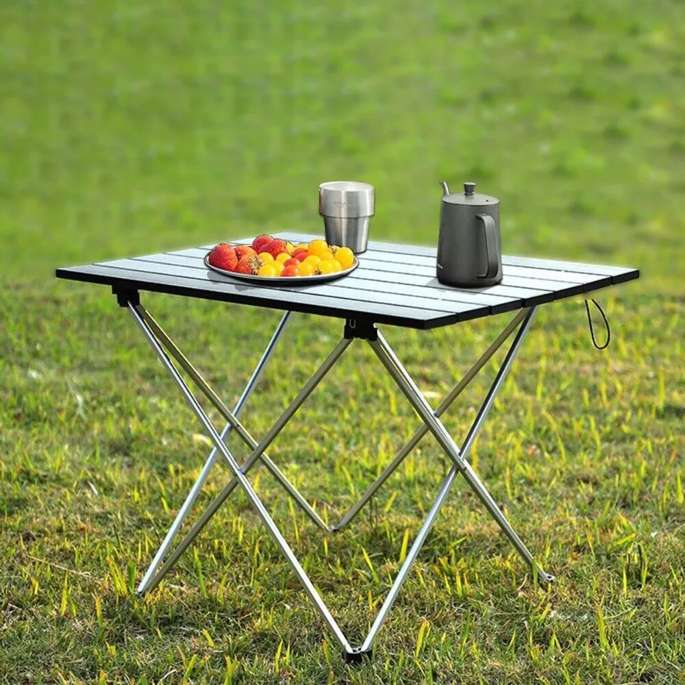 Foldable Aluminum Camping Table - Compact & Lightweight with Carry Bag