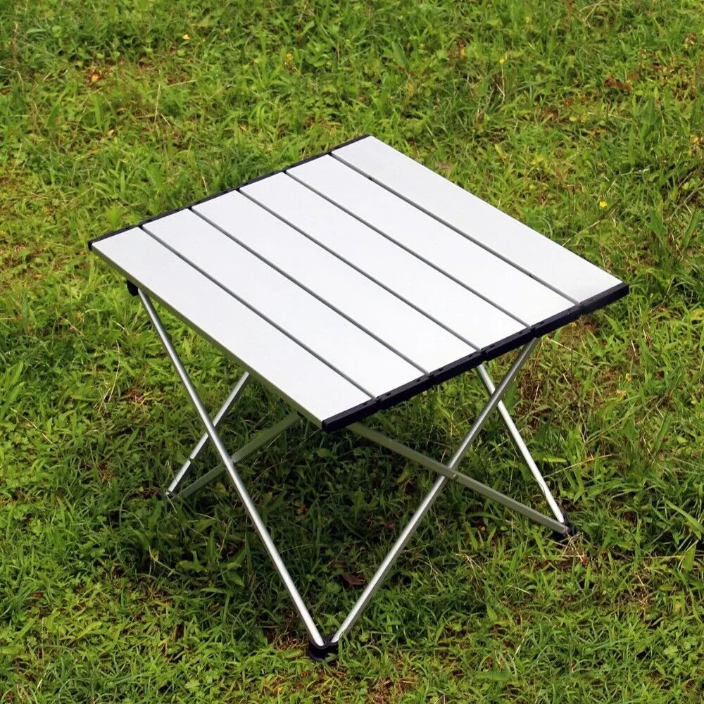Foldable Aluminum Camping Table - Compact & Lightweight with Carry Bag