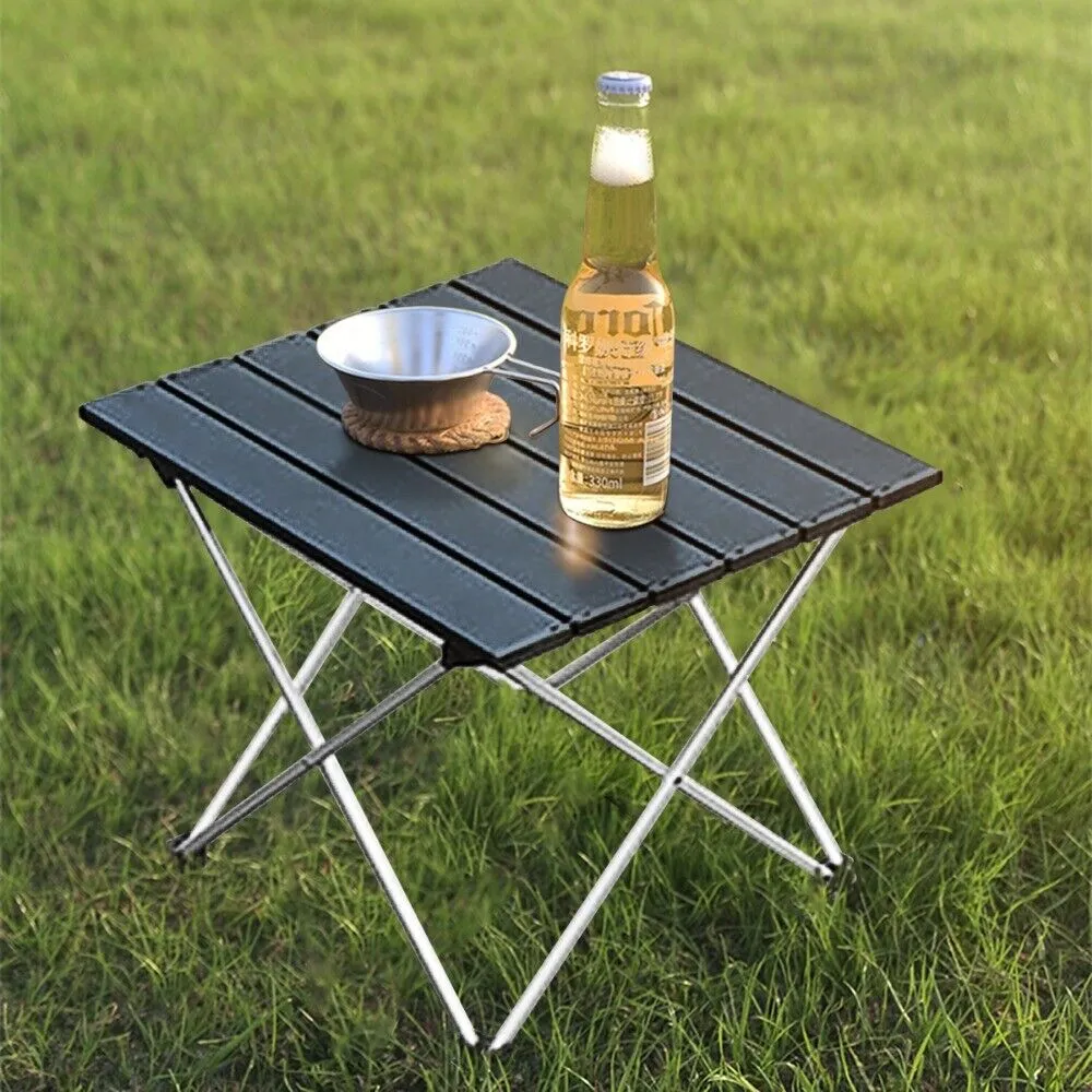 Foldable Aluminum Camping Table - Compact & Lightweight with Carry Bag