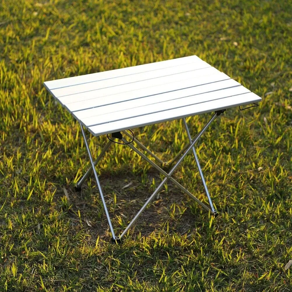 Foldable Aluminum Camping Table - Compact & Lightweight with Carry Bag