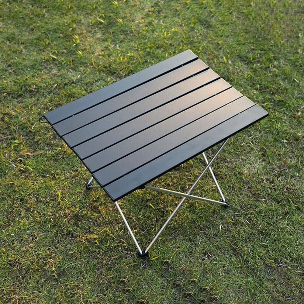 Foldable Aluminum Camping Table - Compact & Lightweight with Carry Bag