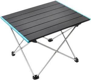 Foldable Camping Table - Aluminum Alloy Outdoor Picnic Table | Ultra-Light Aluminum Alloy Table | Dirt-Proof Lightweight Table | Barbecue Large Table | Portable Dining Table for Hiking, Barbecues