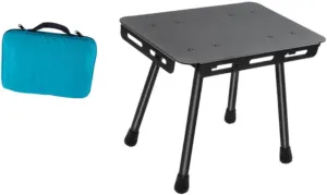 Foldable Camping Table Beach Table Compact Retractable with Carry Bag Portable Stool Small Chair for Garden Picnic BBQ Travel, Blue Bag