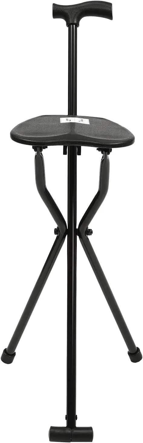 Foldable Chair, Hiking Stick, for Camping, Hiking, Lightweight Aluminum