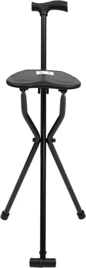 Foldable Chair, Hiking Stick, for Camping, Hiking, Lightweight Aluminum