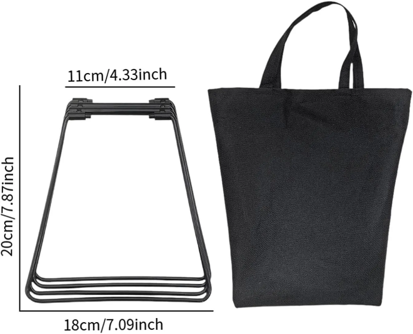 Foldable Cooler Stand with Carry Bag Trash Bag Holder Multifunctional Suitcase Rack Ice Box Holder for Camping Travel Cooking