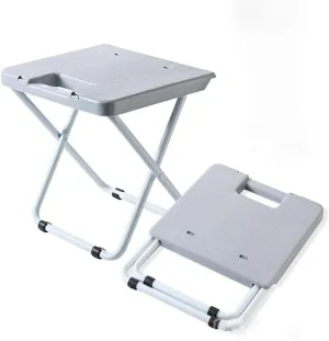Foldable Small Bench Portable Outdoor Fishing Folding Stool Adult Mazar Stool Sketch Chair (Color : Gray)