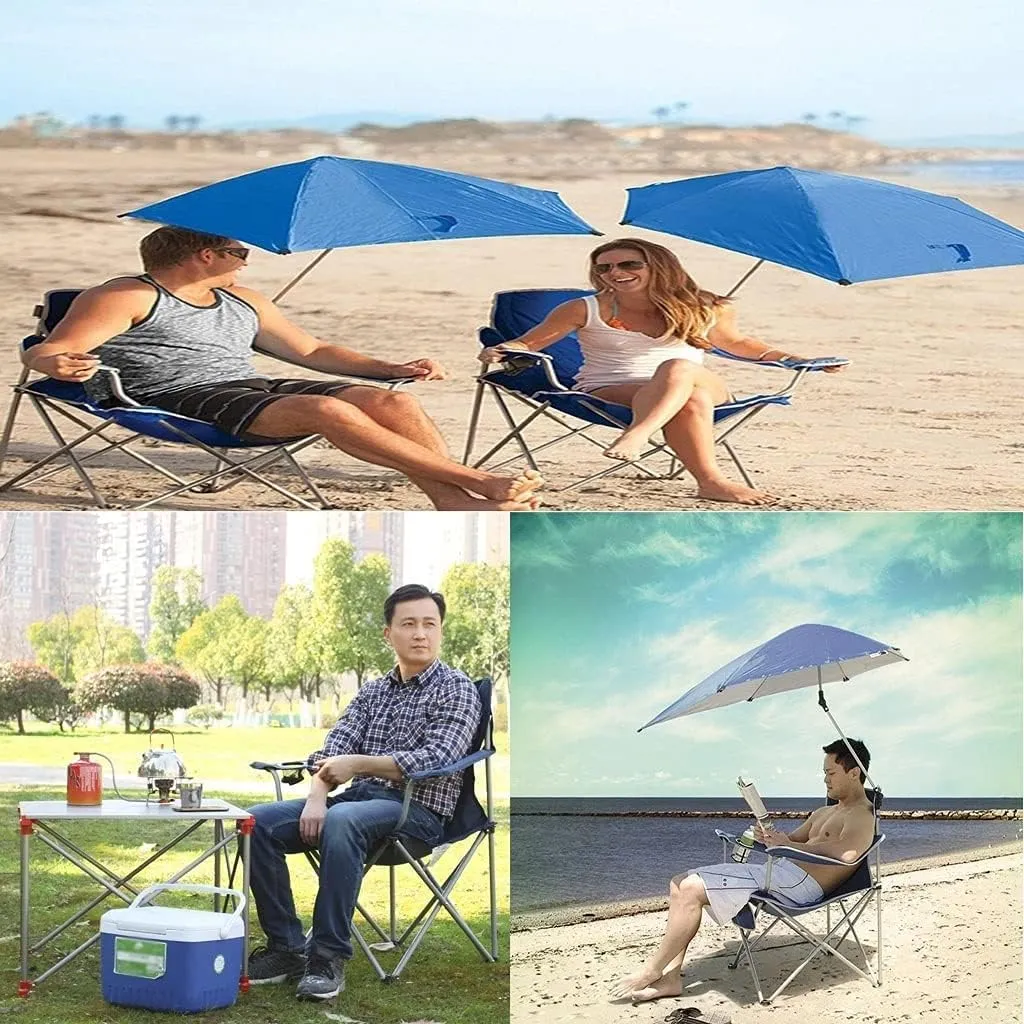 Folding Camping Padded Camping Chairs Outdoor Folding Armchair with Cup Holder Beach Fishing Chair Portable Leisure High Backrest Chair Chairs Foldable(Red)