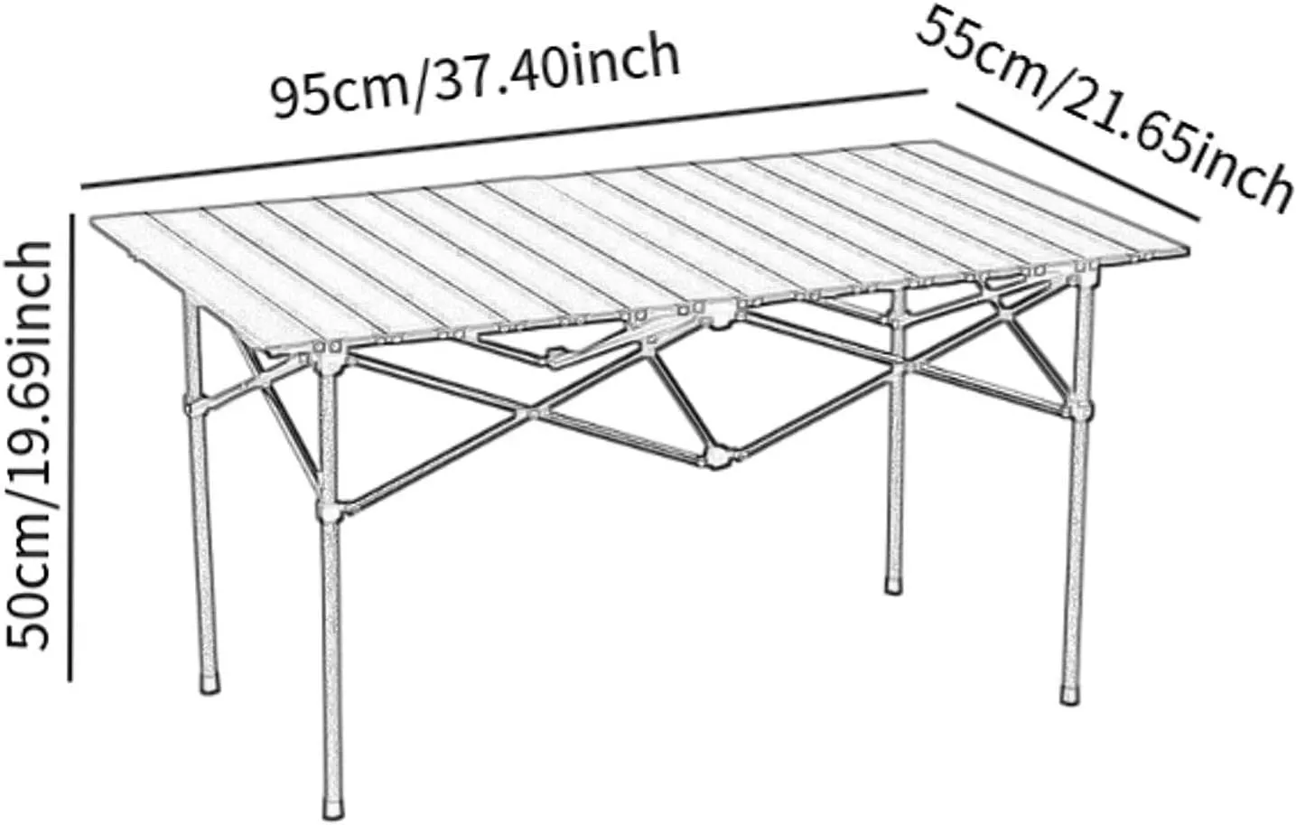 Folding Camping Picnic Table,Easy to Set up,Compact Stable Sturdy Foldable Side Table 2 to4 Persons,Hiking,Bbqs,Camping, Beige
