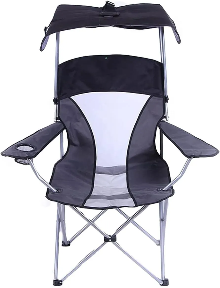 Folding Camping Portable Wild Fishing Chair Mesh Folding Mesh Canopy Shade Chair Sunshade Seat with Armrest for Sunbathing On The Beach Chairs Foldable